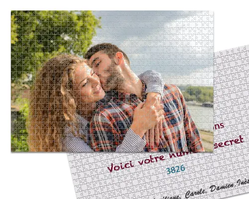 puzzle personnalisé avec une photo de vous deux