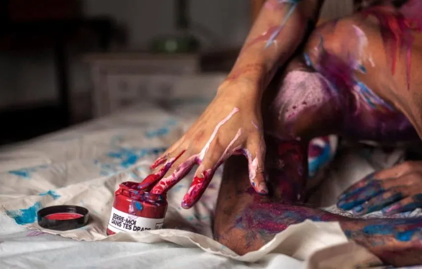 séance de peinture à deux