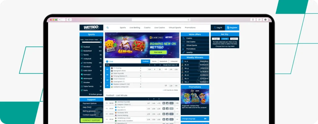methodes de paiement disponibles sur Wettigo